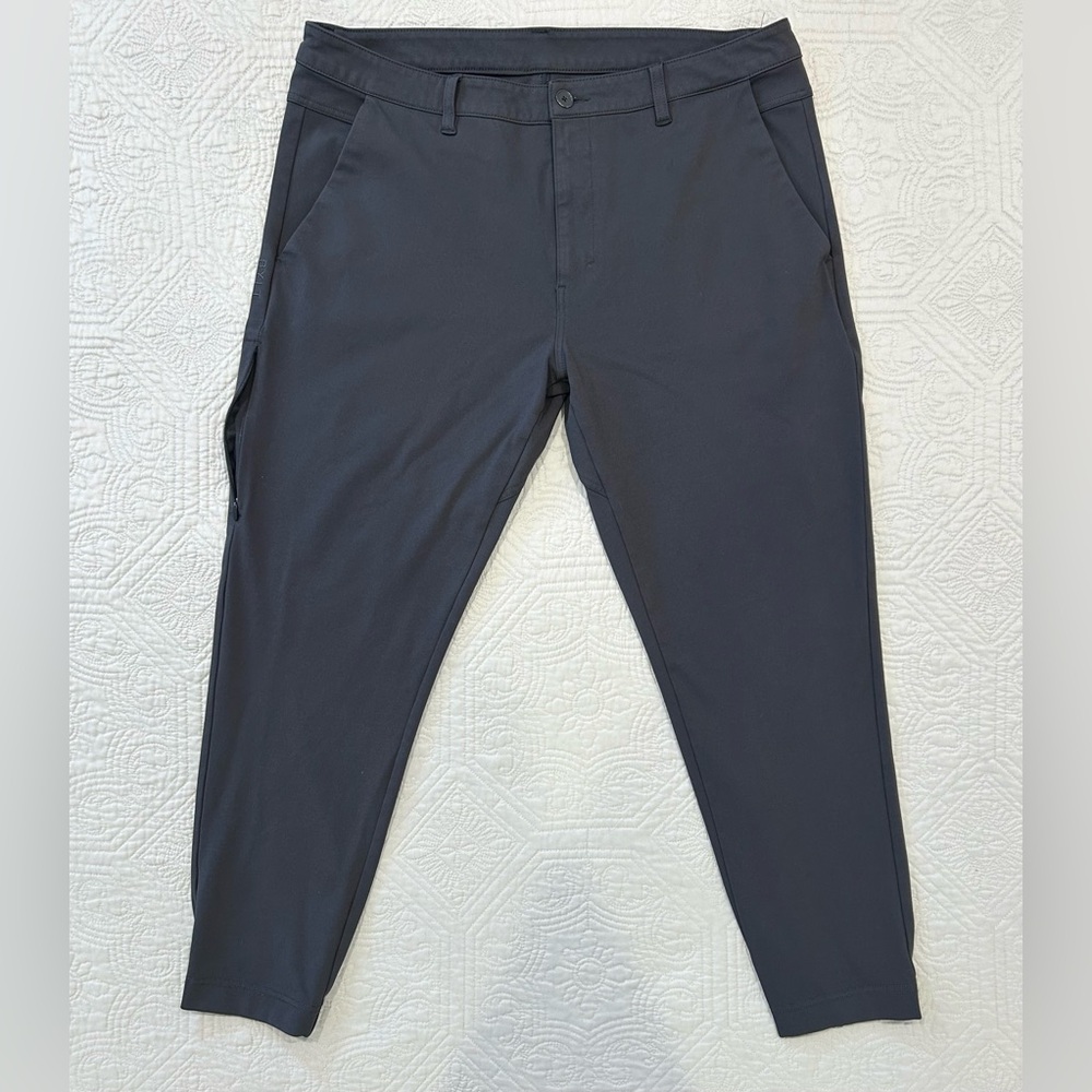 BYLT Basics Men’s Everyday Jogger Pants Size 38 Waist Dark Charcoal Grey